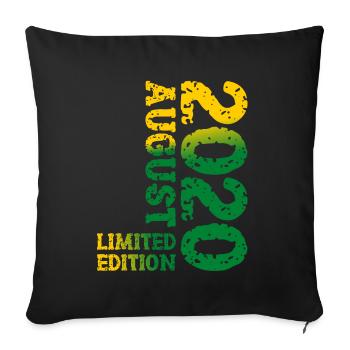 2020 août édition limitée 3e anniversaire tenue - Housse de coussin décorative 45 x 45 cm - noir - Devant