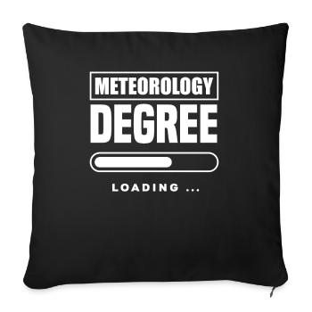 Meteorologe Meteorologie Sturmjäger Geschenk - Sofakissenbezug 45 x 45 cm - Schwarz - Vorne