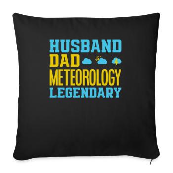 Meteorologist Meteorology Storm Chaser Gift - Sofa pillowcase 17,3'' x 17,3'' (45 x 45 cm) - black - Front
