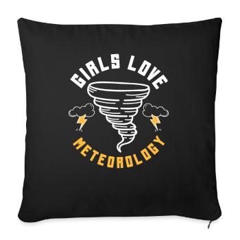 Meteorologist Meteorology Storm Chaser Gift - Sofa pillowcase 17,3'' x 17,3'' (45 x 45 cm) - black - Front