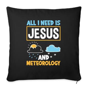 Meteorologist Meteorology Storm Chaser Gift - Sofa pillowcase 17,3'' x 17,3'' (45 x 45 cm) - black - Front