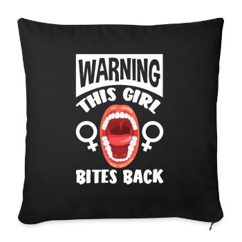 Feminismus Feministin - Sofakissenbezug 45 x 45 cm - Schwarz - Vorne