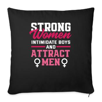 Feminismus Feministin - Sofakissenbezug 45 x 45 cm - Schwarz - Vorne