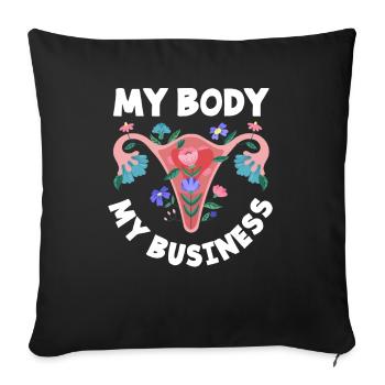 Feminismus Feministin - Sofakissenbezug 45 x 45 cm - Schwarz - Vorne