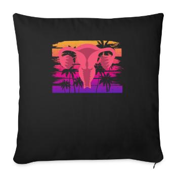 Feminismus Feministin - Sofakissenbezug 45 x 45 cm - Schwarz - Vorne