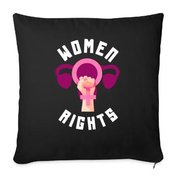 Feminismus Feministin - Sofakissenbezug 45 x 45 cm - Schwarz - Vorne
