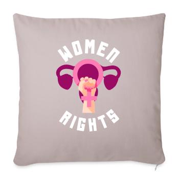 Feminismus Feministin - Sofakissenbezug 45 x 45 cm - helles Taupe - Vorne