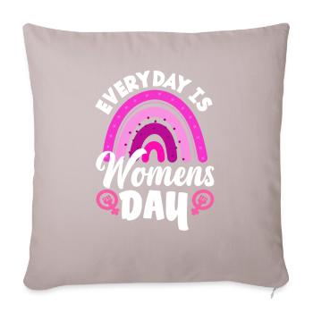 Feminism Feminist - Sofa pillowcase 17,3'' x 17,3'' (45 x 45 cm) - light taupe - Front