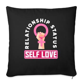 Feminismus Feministin - Sofakissenbezug 45 x 45 cm - Schwarz - Vorne