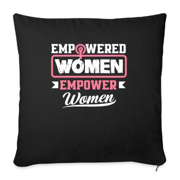 Feminismus Feministin - Sofakissenbezug 45 x 45 cm - Schwarz - Vorne