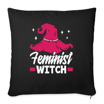 Feminismus Feministin - Sofakissenbezug 45 x 45 cm - Schwarz - Vorne