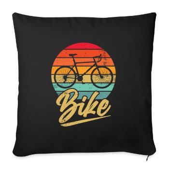 Bicycle Retro Mountain Bike MTB - Sofa pillowcase 17,3'' x 17,3'' (45 x 45 cm) - black - Front