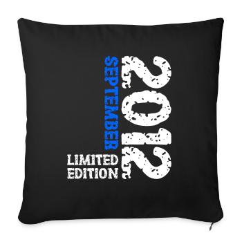 2012 Septembre Edition Limitée 11ème Anniversaire Décoration - Housse de coussin décorative 45 x 45 cm - noir - Devant