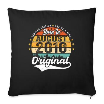 August 2010 Birthday Gift Ideas 2010 August - Sofa pillowcase 17,3'' x 17,3'' (45 x 45 cm) - black - Front