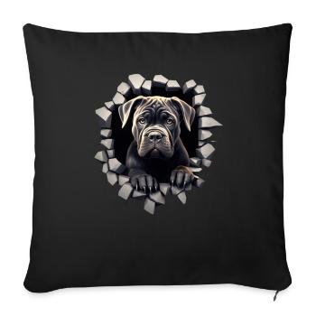 Cane Corso für einen Cane Corso Besitzer - Sofakissenbezug 45 x 45 cm - Schwarz - Vorne