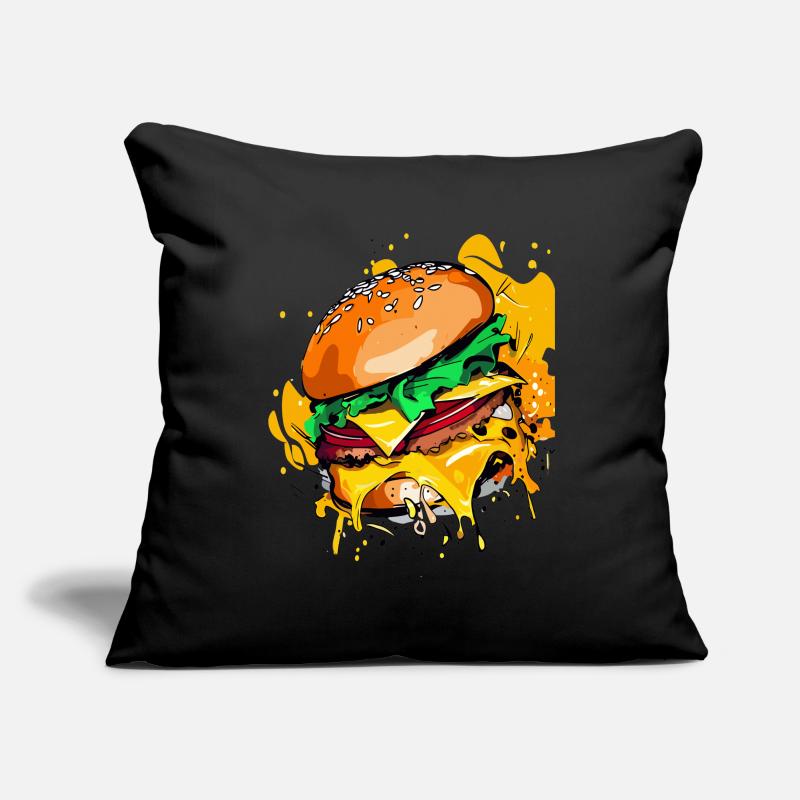 Extra Cheese Burger Cheeseburge Sofa pillowcase 17,3'' x 17,3'' (45 x 45 cm)