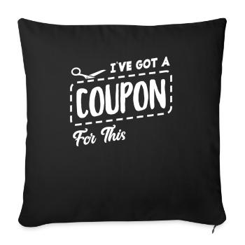 Funny Extreme Couponing Coupon Gift - Sofa pillowcase 17,3'' x 17,3'' (45 x 45 cm) - black - Front
