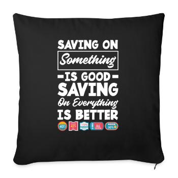Funny Extreme Couponing Coupon Gift - Sofa pillowcase 17,3'' x 17,3'' (45 x 45 cm) - black - Front