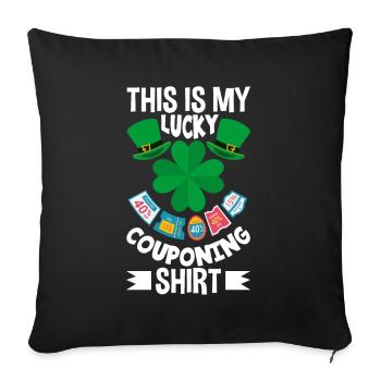 Funny Extreme Couponing Coupon Gift - Sofa pillowcase 17,3'' x 17,3'' (45 x 45 cm) - black - Front