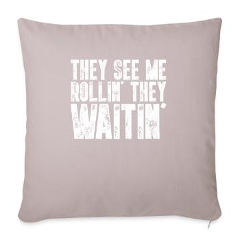 front 28611608382122678 - Sofa pillowcase 17,3'' x 17,3'' (45 x 45 cm) - light taupe - Front