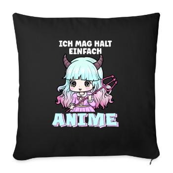 front 36961647183802098 - Sofakissenbezug 45 x 45 cm - Schwarz - Vorne