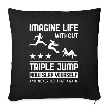 So it begins the countdown till Tripple Jump - Sofakissenbezug 45 x 45 cm - Schwarz - Vorne
