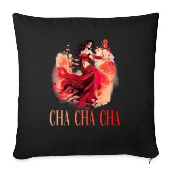 Cha Cha Cha Tanz Kubanischer Tanz Kuba Urlaub - Sofakissenbezug 45 x 45 cm - Schwarz - Vorne