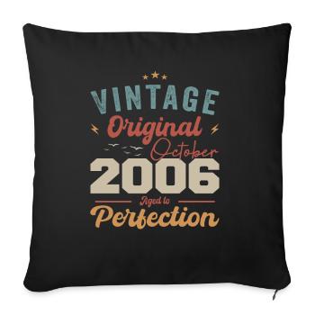 October 2006 Birthday Present 2006 October - Sofa pillowcase 17,3'' x 17,3'' (45 x 45 cm) - black - Front
