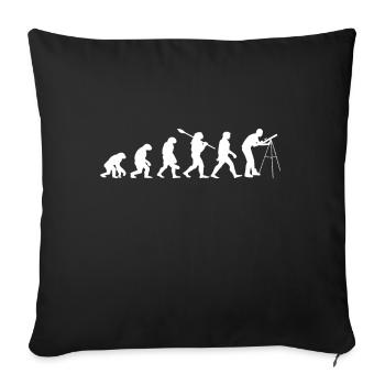 Astronomie Evolution Weltraumsterne Universum Mond - Sofakissenbezug 45 x 45 cm - Schwarz - Vorne