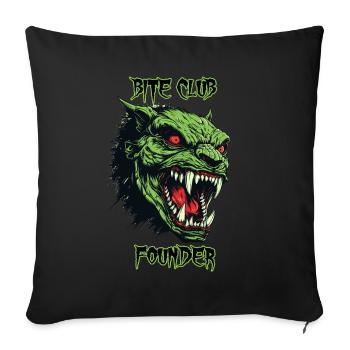 Ork, Dämon, Bite Club Gründer - Sofakissenbezug 45 x 45 cm - Schwarz - Vorne