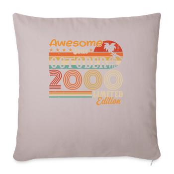 2000 October Vintage - October 2000 - Sofa pillowcase 17,3'' x 17,3'' (45 x 45 cm) - light taupe - Front