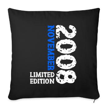 2008 Novembre Édition Limitée 15e Anniversaire Décoration - Housse de coussin décorative 45 x 45 cm - noir - Devant