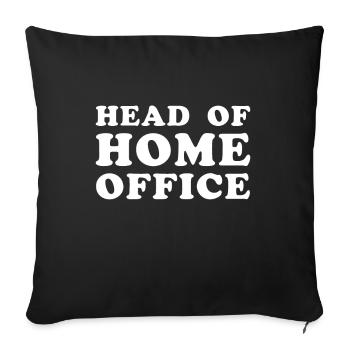 Leiterin des Home-Office-Mitarbeiters Freiberufler - Sofakissenbezug 45 x 45 cm - Schwarz - Vorne