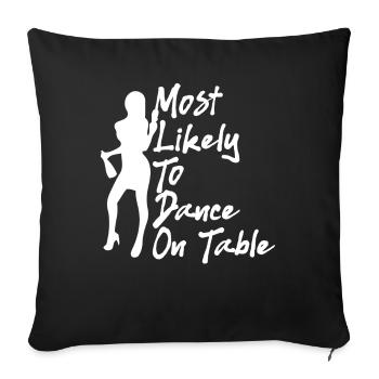 Bachelorette Girls Vegas Trip 95 Escouade de demoiselle d’honneur - Housse de coussin décorative 45 x 45 cm - noir - Devant