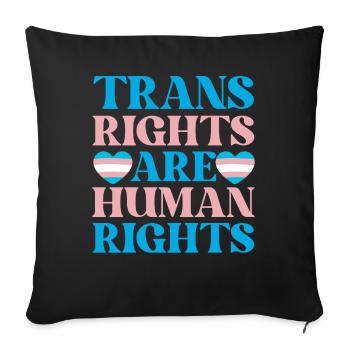 Non-Binary Genderfluid On A Spectrum Queer Pride - Sofa pillowcase 17,3'' x 17,3'' (45 x 45 cm) - black - Front