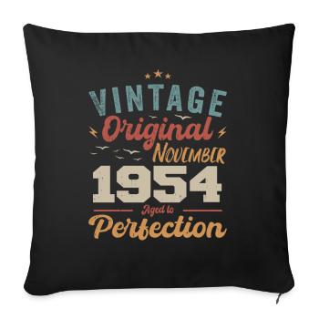 Legendary since November 1954 - 1954 - Sofa pillowcase 17,3'' x 17,3'' (45 x 45 cm) - black - Front