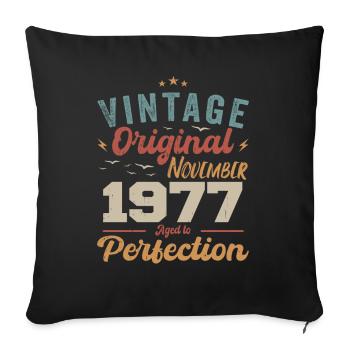 Legendary since November 1977 - 1977 - Sofa pillowcase 17,3'' x 17,3'' (45 x 45 cm) - black - Front