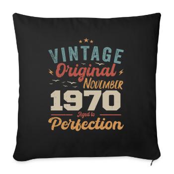 Legendary since November 1970 - 1970 - Sofa pillowcase 17,3'' x 17,3'' (45 x 45 cm) - black - Front