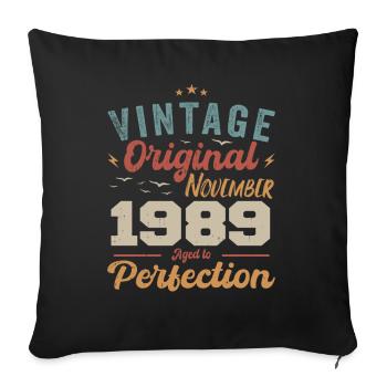 Legendary since November 1989 - 1989 - Sofa pillowcase 17,3'' x 17,3'' (45 x 45 cm) - black - Front
