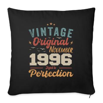 Legendary since November 1996 - 1996 - Sofa pillowcase 17,3'' x 17,3'' (45 x 45 cm) - black - Front