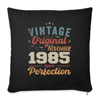 Legendary since November 1985 - 1985 - Sofa pillowcase 17,3'' x 17,3'' (45 x 45 cm) - black - Front