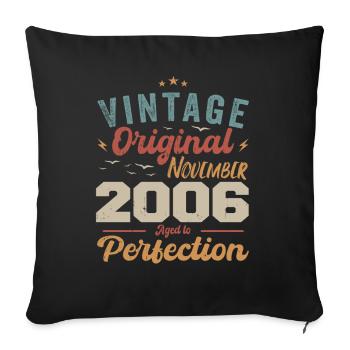 Legendary since November 2006 - 2006 - Sofa pillowcase 17,3'' x 17,3'' (45 x 45 cm) - black - Front