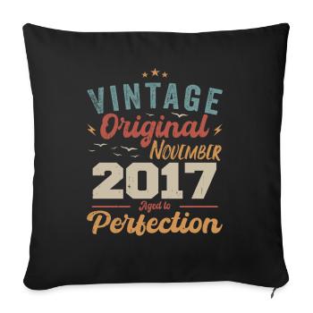 Legendär Seit November 2017 - 2017 - Sofakissenbezug 45 x 45 cm - Schwarz - Vorne