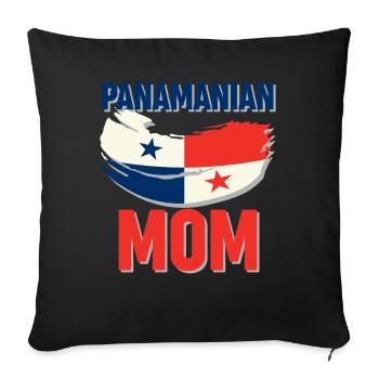 Maman panaméenne - Housse de coussin décorative 45 x 45 cm - noir - Devant