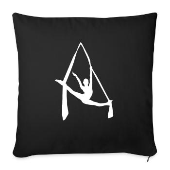 Aerial Silks Dancer Aerialist Air Yoga Acrobatics - Sofa pillowcase 17,3'' x 17,3'' (45 x 45 cm) - black - Front