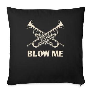 Trumpet Trumpeter Trumpet Player - Sofa pillowcase 17,3'' x 17,3'' (45 x 45 cm) - black - Front