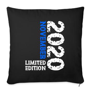 2020 Novembre Édition Limitée 3ème Anniversaire Décoration - Housse de coussin décorative 45 x 45 cm - noir - Devant