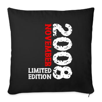2008 Novembre Édition Limitée 15e Anniversaire Décoration - Housse de coussin décorative 45 x 45 cm - noir - Devant