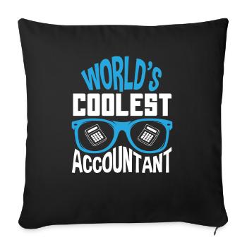 Drôle de cadeau comptable de conseiller fiscal - Housse de coussin décorative 45 x 45 cm - noir - Devant