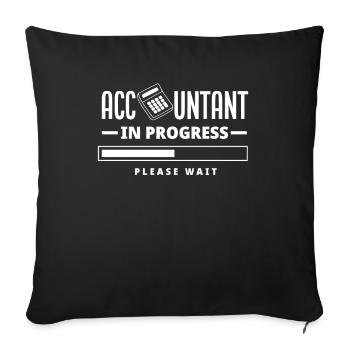 Drôle de cadeau comptable de conseiller fiscal - Housse de coussin décorative 45 x 45 cm - noir - Devant
